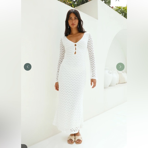Morning Mist Dresses & Skirts - Elegant White Lace Maxi Dress